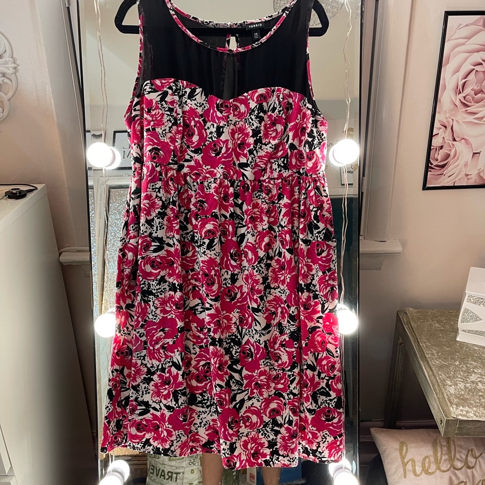 Torrid Summer Floral Pattern Dress